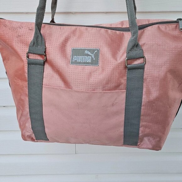 Puma Women Bag Orange Tone Polyester Tote Bag - Picture 2 of 13